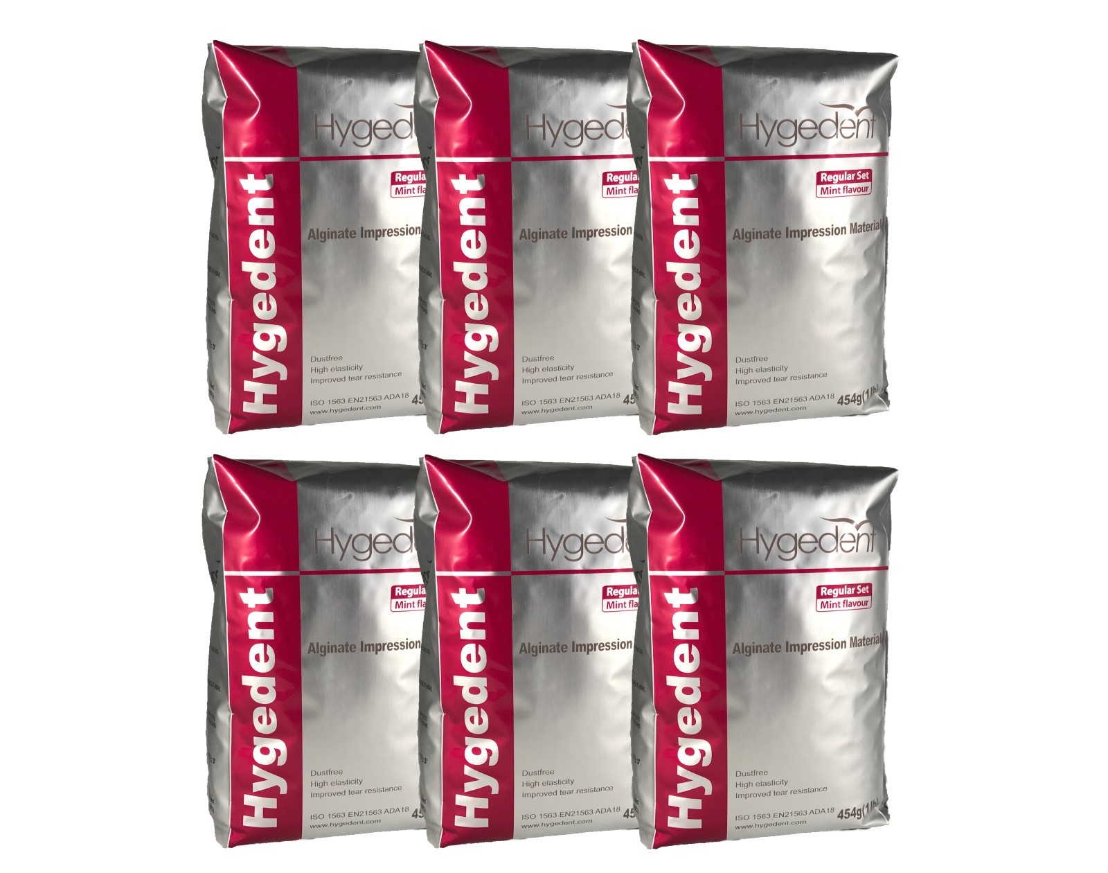 HYGEDENT Regular Set MINT Flavour - Alginate Impression 1 lb (6 pack)