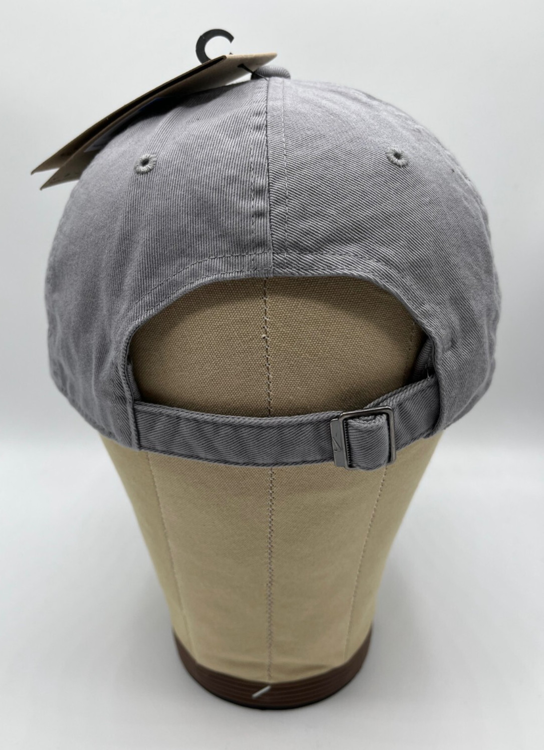 Nike Gray Billed Club Cap White Futura Logo Size M/L FB5368-073
