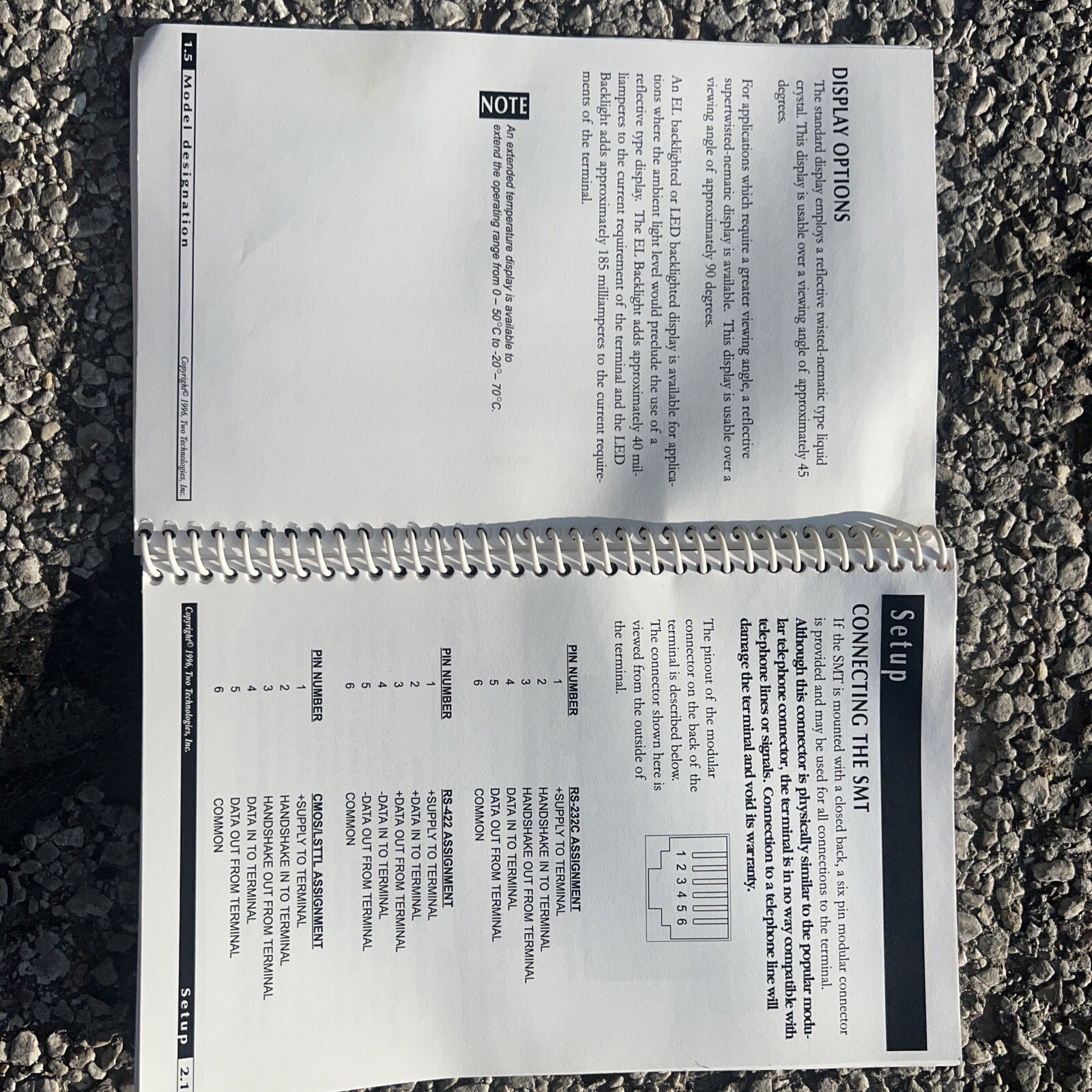 Two Technologies SMT ascII terminal Smtr4–2 Series Panel Mount Terminal