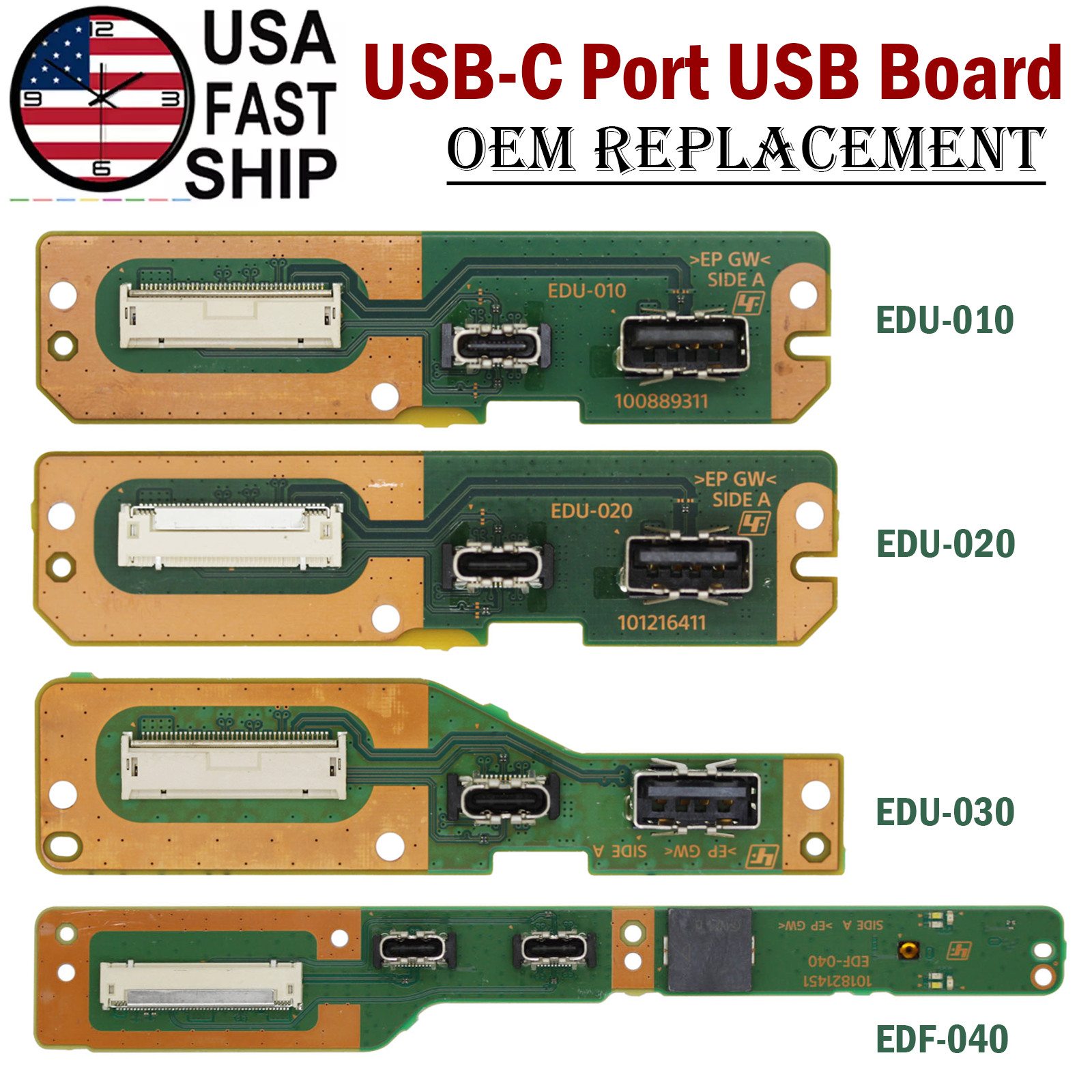 OEM USB-C & Power Port USB Board For SONY PlayStation 5 EDU-010 PS5 Slim EDF-040