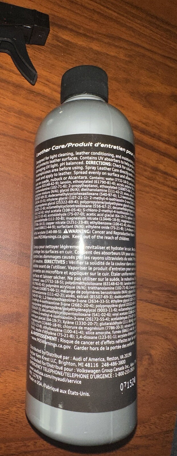 AUDI Car Care Leather Cleaner 16oz