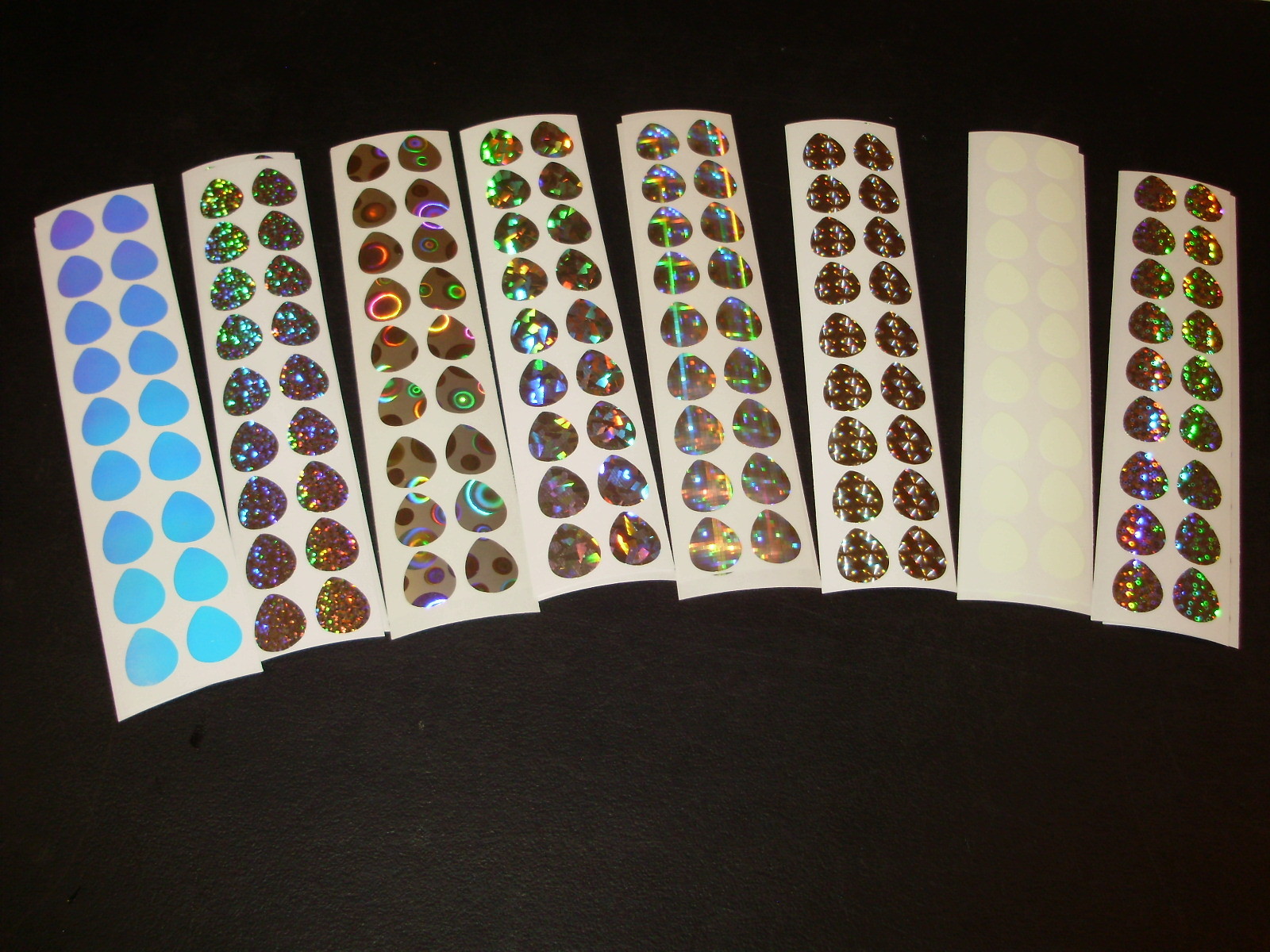 #3 Colorado Blade 40 PCS Holo/UV/Glow Die Cuts in 8 Styles Fishing Lure Tape