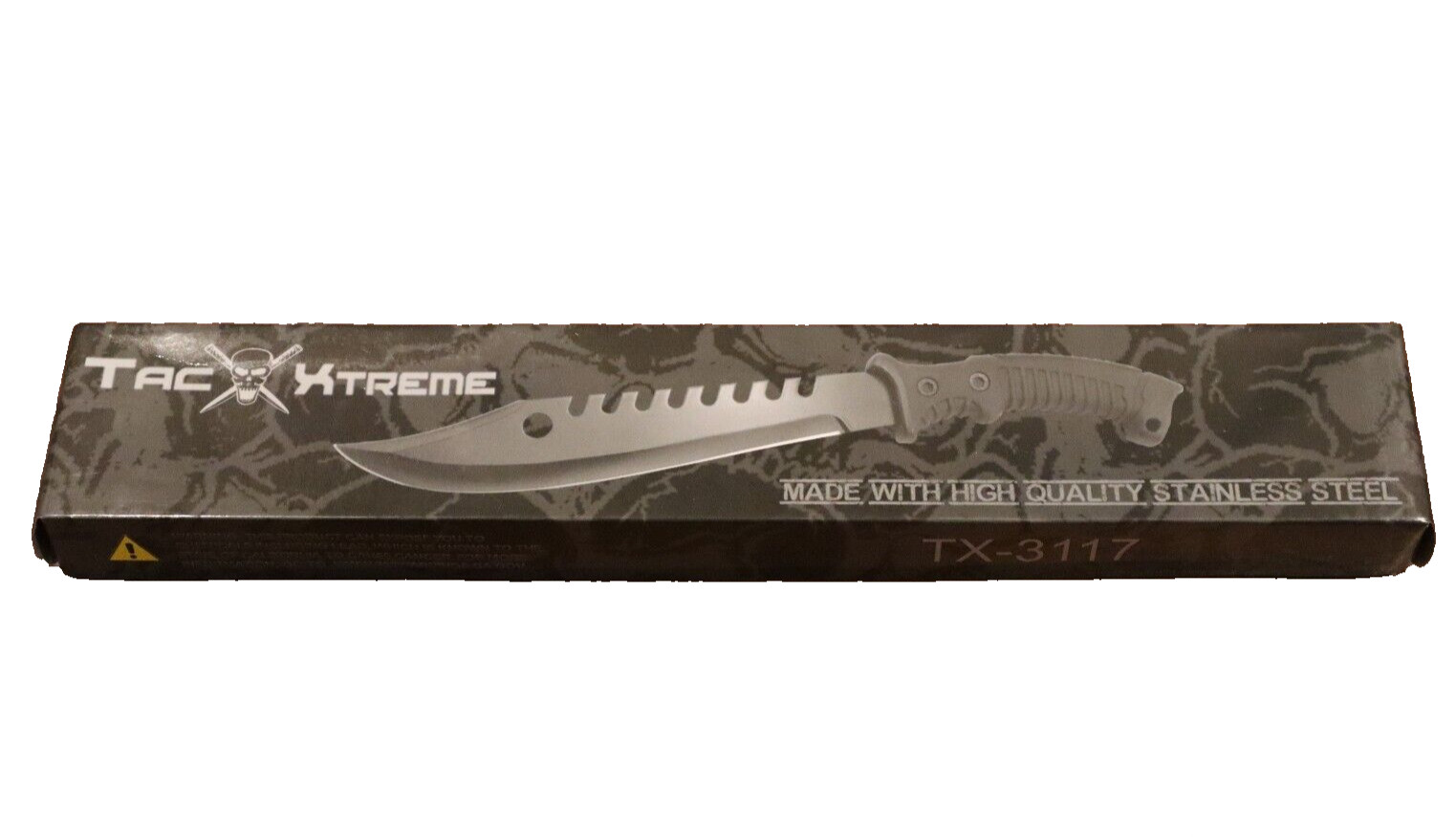 Tac Xtreme 15.5" machete knife 3CR13 steel blade ABS/rubber handle 1680D sheath