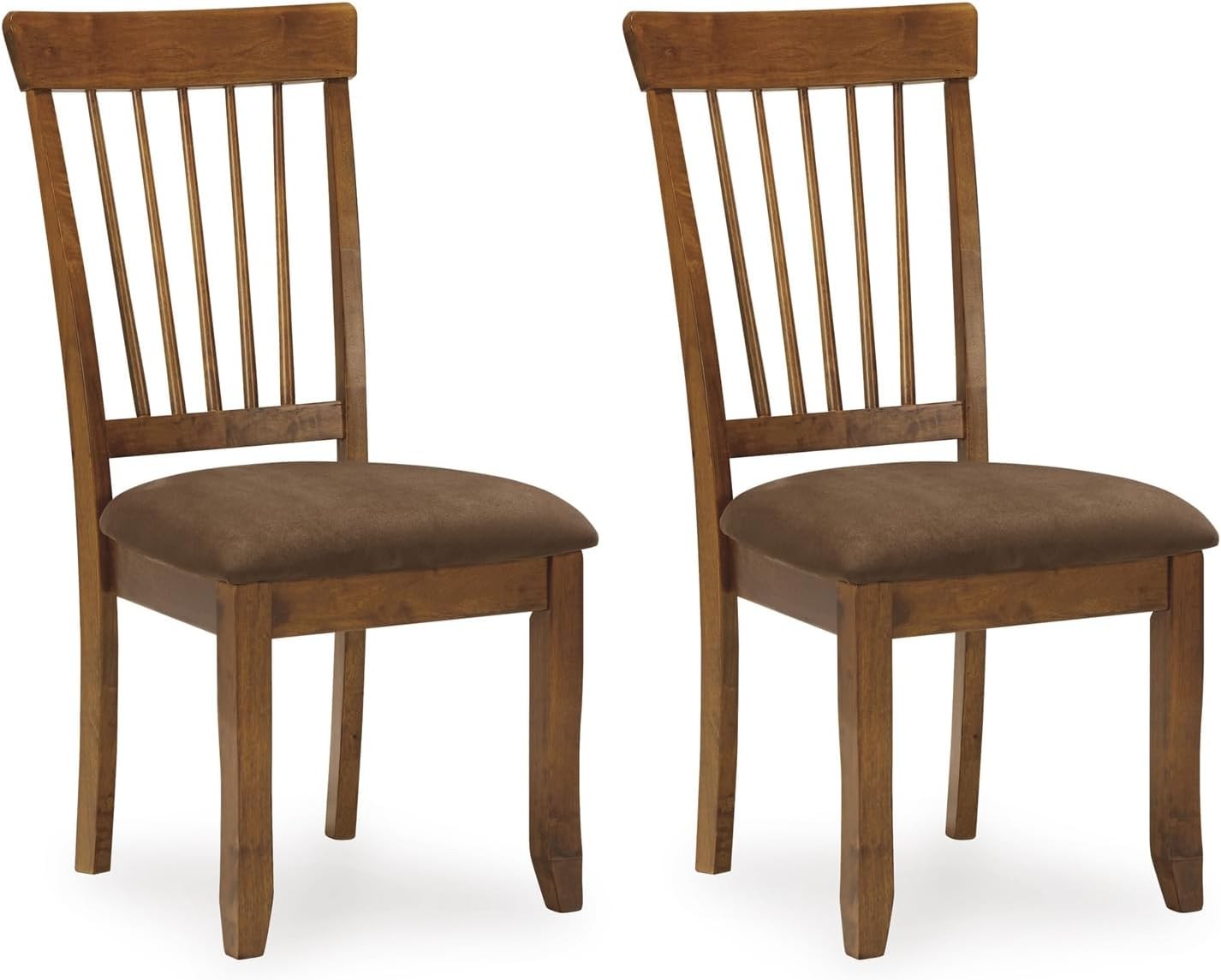 Berringer Spindle Back 18" Dining Chairs Set of 2 – Rustic Light Brown W/