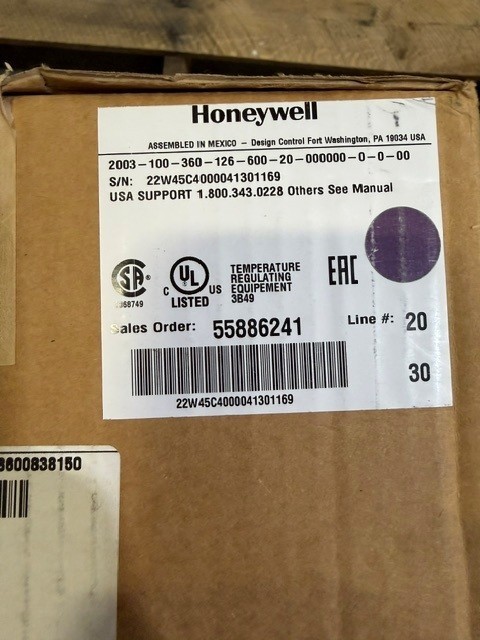 2003-100-360-126-600-20-000000-0-0-00 Honeywell Herculine actuator