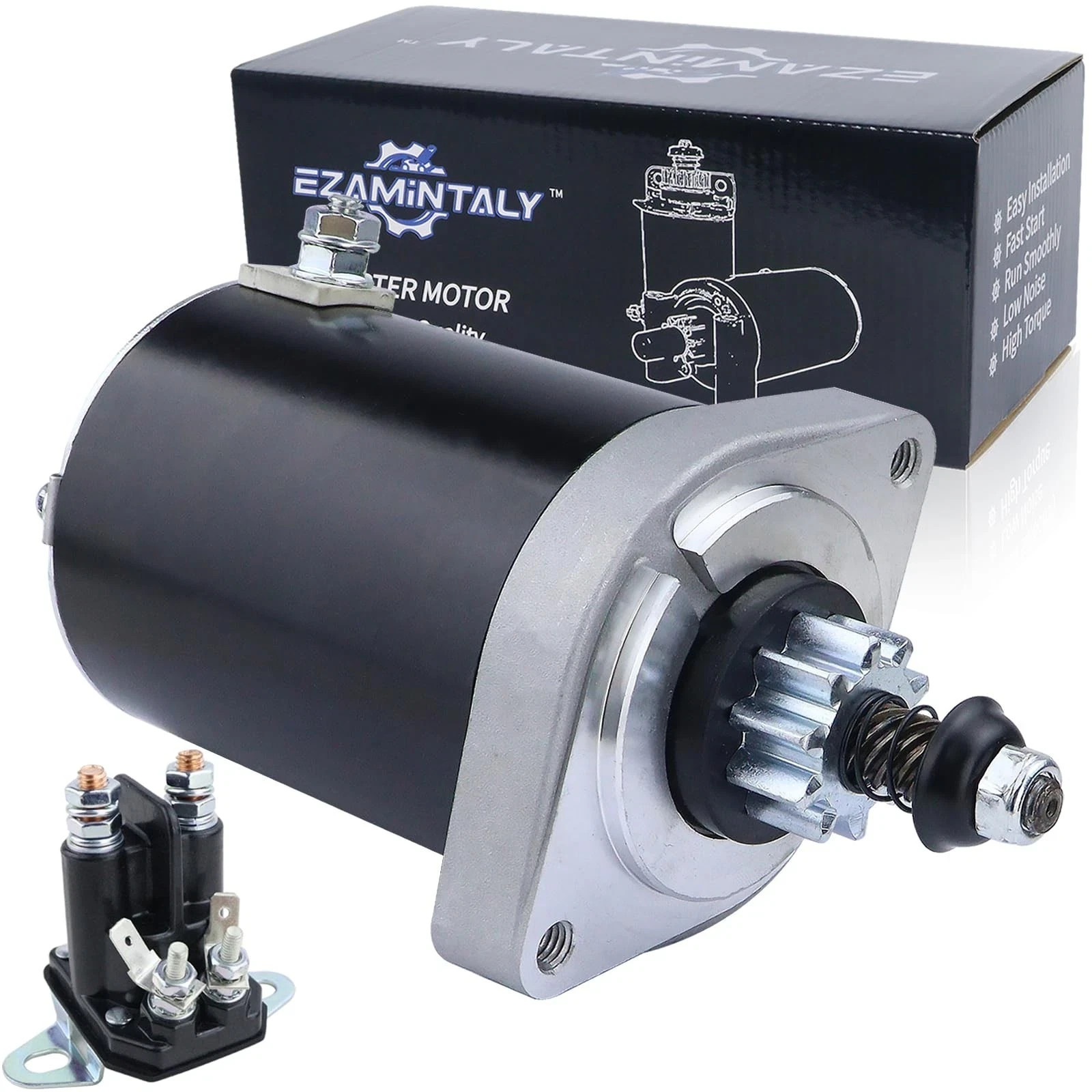Starter & Relay for Kawasaki FR651V FR691V FS481V FS600V FS651V FS691V, 21163...