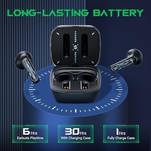 Black Shark Wireless Earbuds with Music Mode, Gaming Bluetooth Earbu