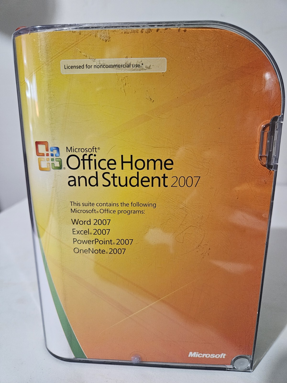 Microsoft Office 2007 Home and Student CD and Case With Activation Key Inside