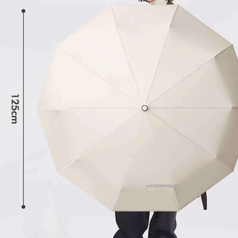 Extra Large Reinforced Umbrella Wind and Rain Resistant Dual-purpose UV Blocking