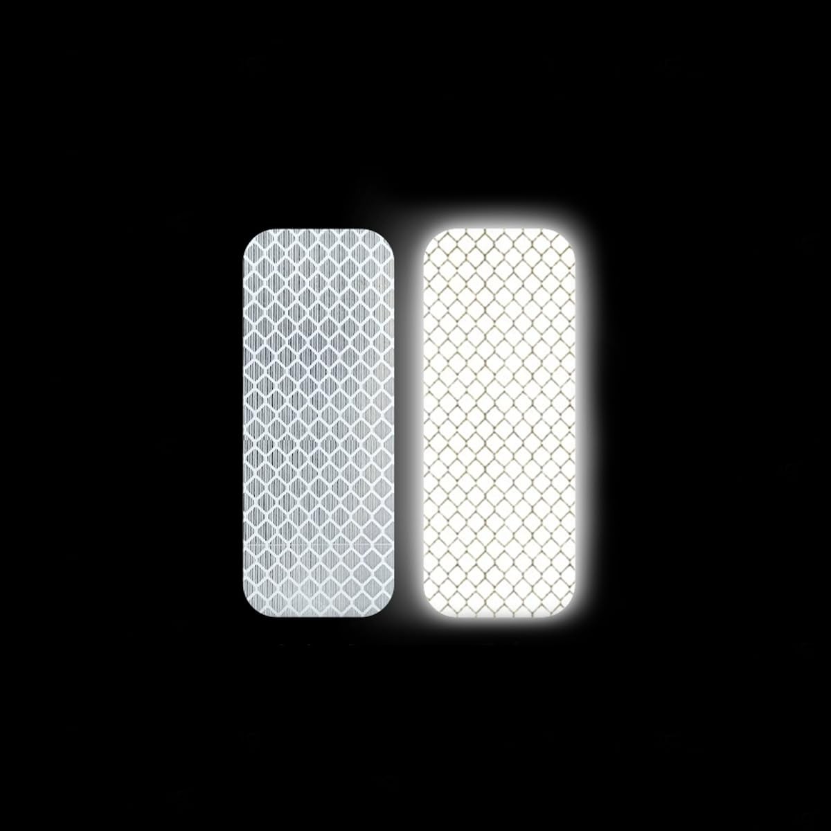 Helonge Reflective Stickers, 100 Pcs, 5 Colors 3cm x 8cm, Multicolor