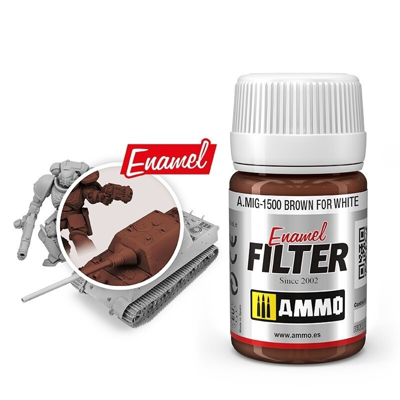 AMMO by MIG Filter Brown for White