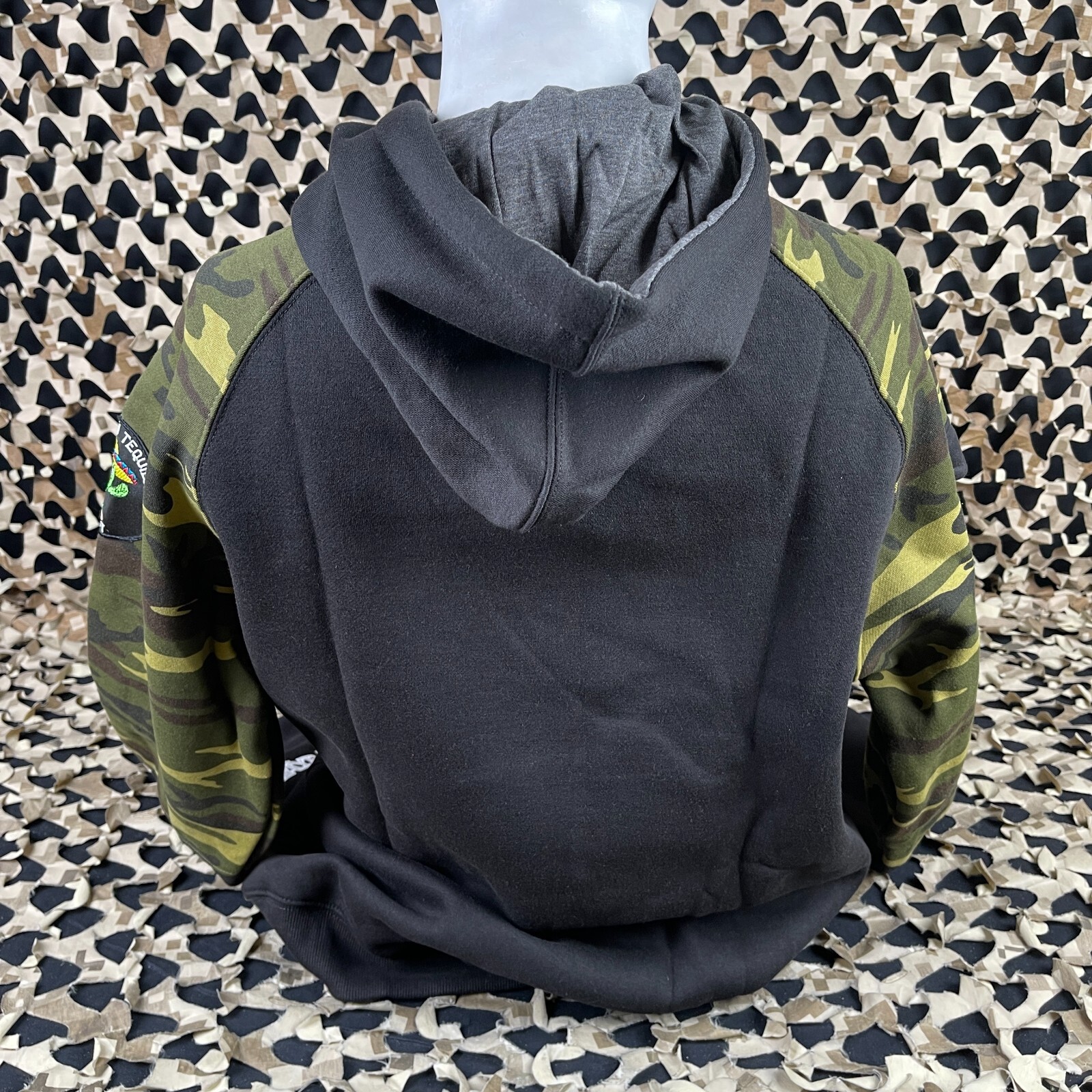 NEW Enola Gaye Tequila Pull Over Hooded Sweatshirt - Black - X-Large
