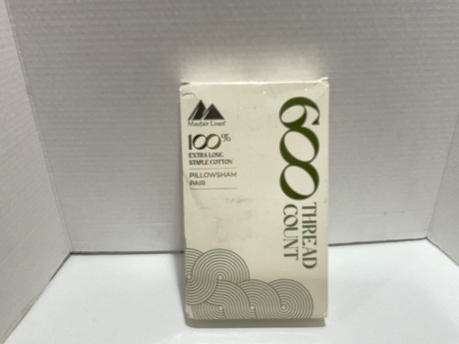 Mayfair Linen Extra Long Pillowsham Pair Of 2 Bright White New 26x26 600 Thread