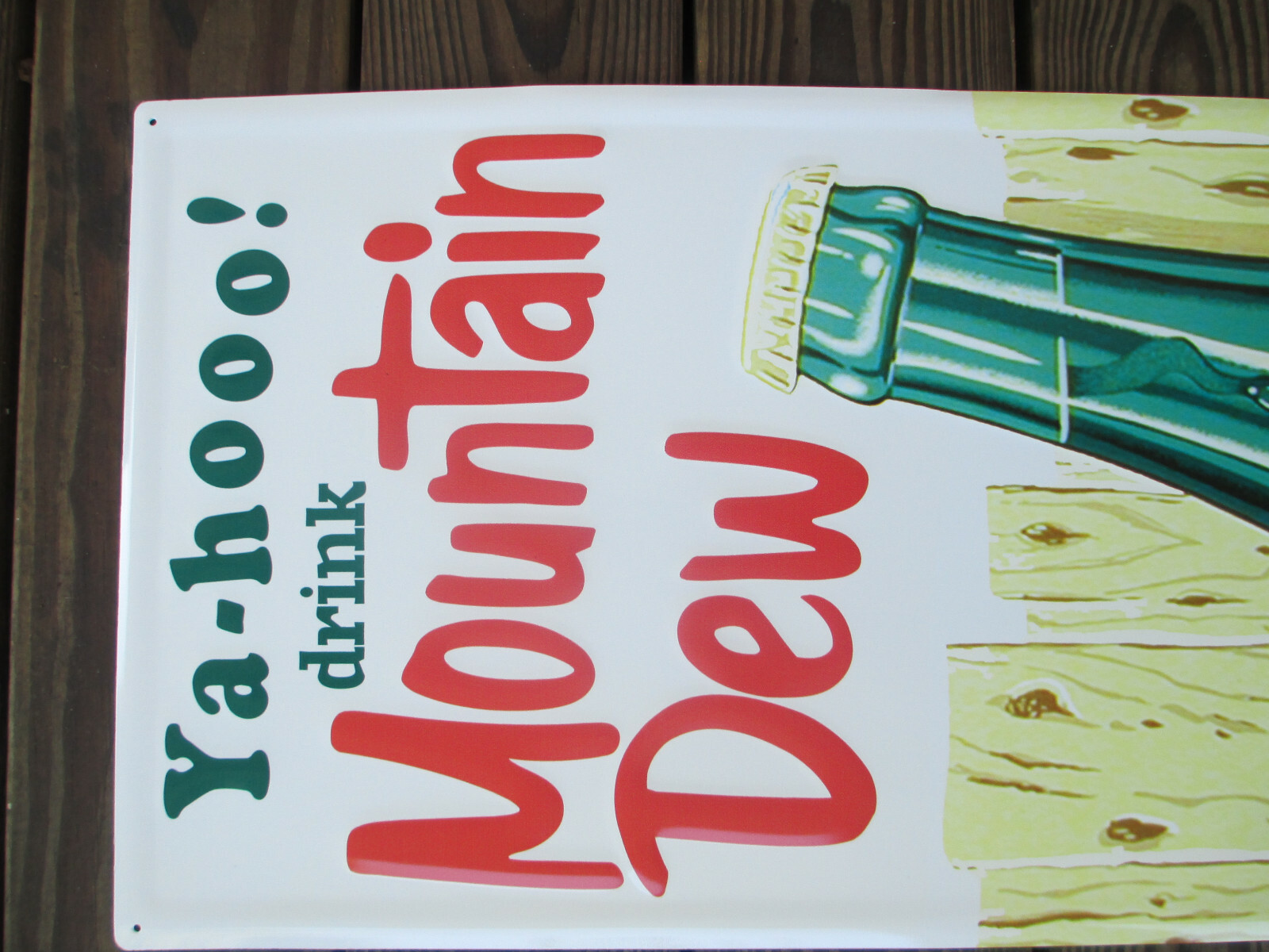 Mountain Dew Vertical Bottle Sign Yellow Yahoo It'll Tickle Your Innards