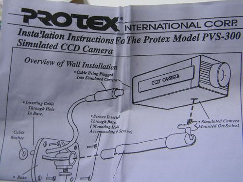 Protex PVS 300 Simulated CCD Camera