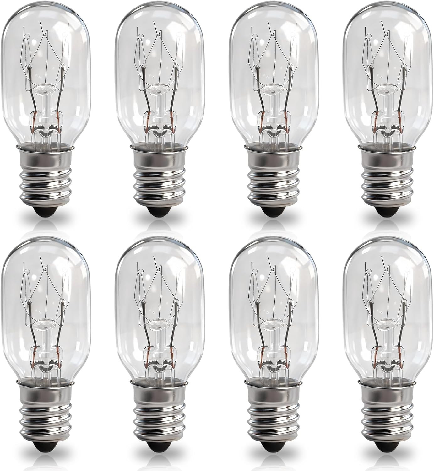 8 Pcs 15W 120V Sewing Machine Bulbs Compatible with Brother Janome, #7SCW | Inca