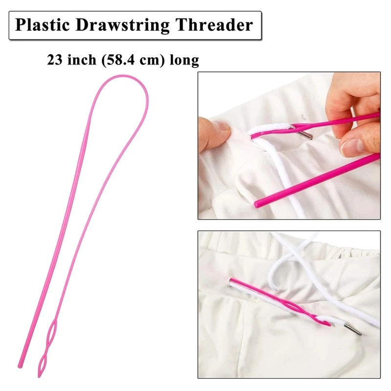 Drawstring Threader Tools Kit for Hobbyist Patchwork Crafting Clothes Handbags