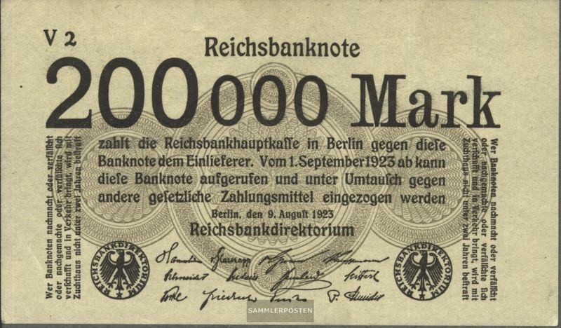 German Empire Rosenbg: 99a, with Firmenzeichen used (III) 1923 200.000 Mark
