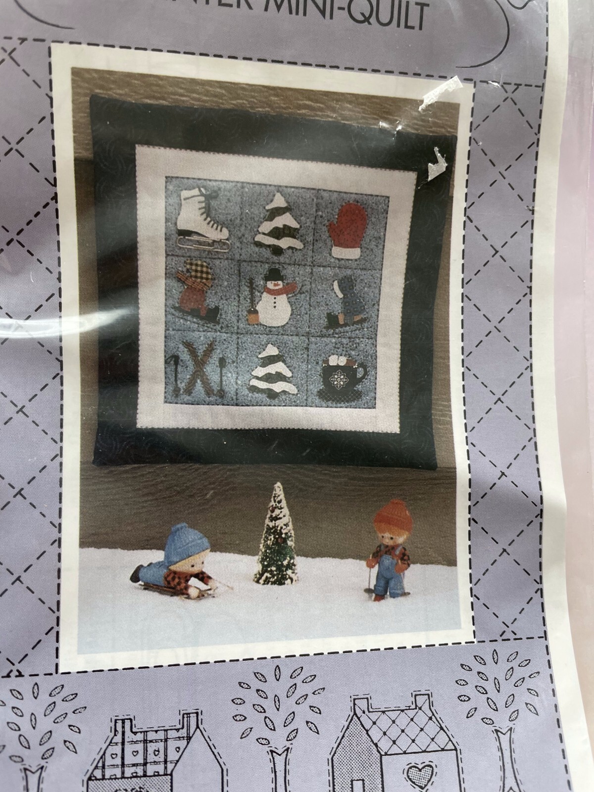 Winter Mini Quilt Sewing Pattern Diagram