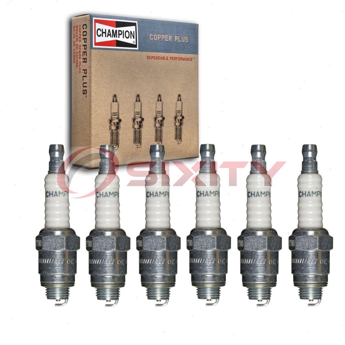 6 pc Champion Copper Plus Spark Plugs for 1938 Packard Model 1600 Ignition ci