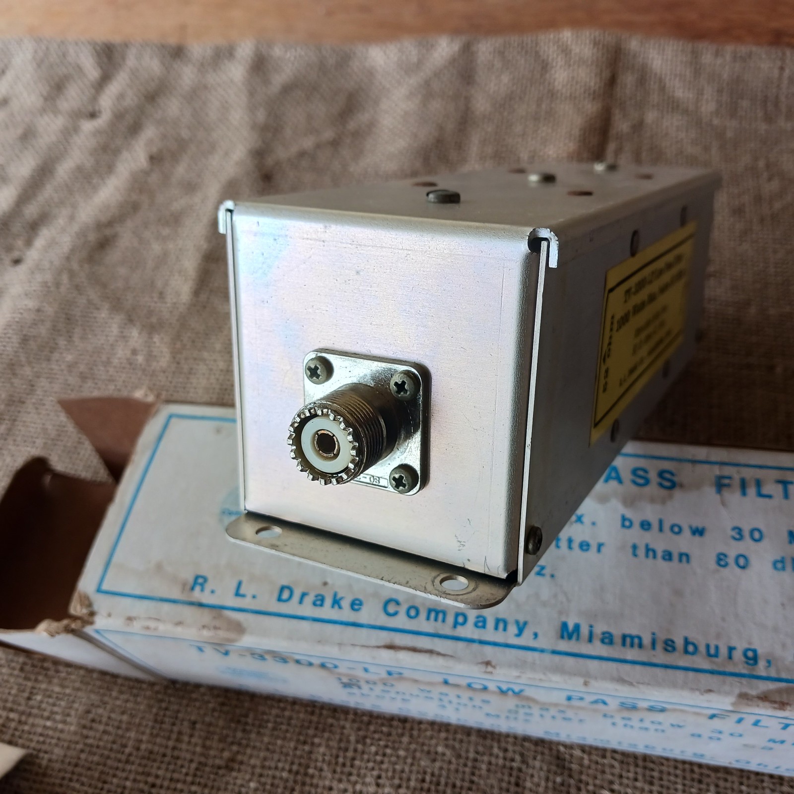 R.L. Drake model TV-3300-LP low pass filter