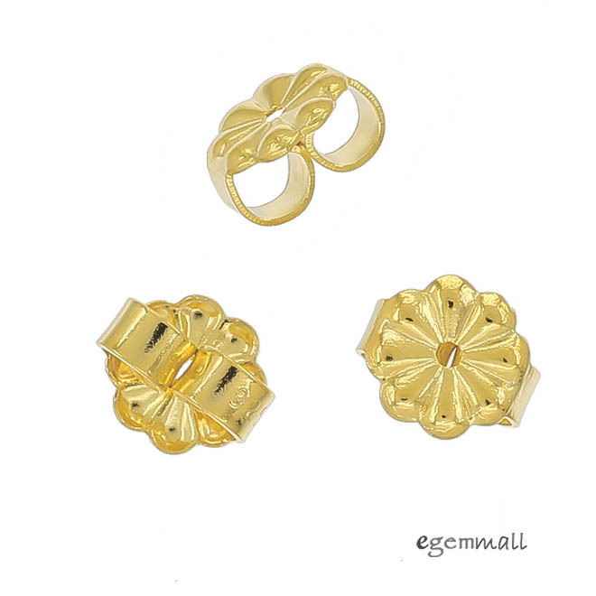 30 Gold Plated Sterling Silver Daisy Earring Butterfly Backs Clutches #99127