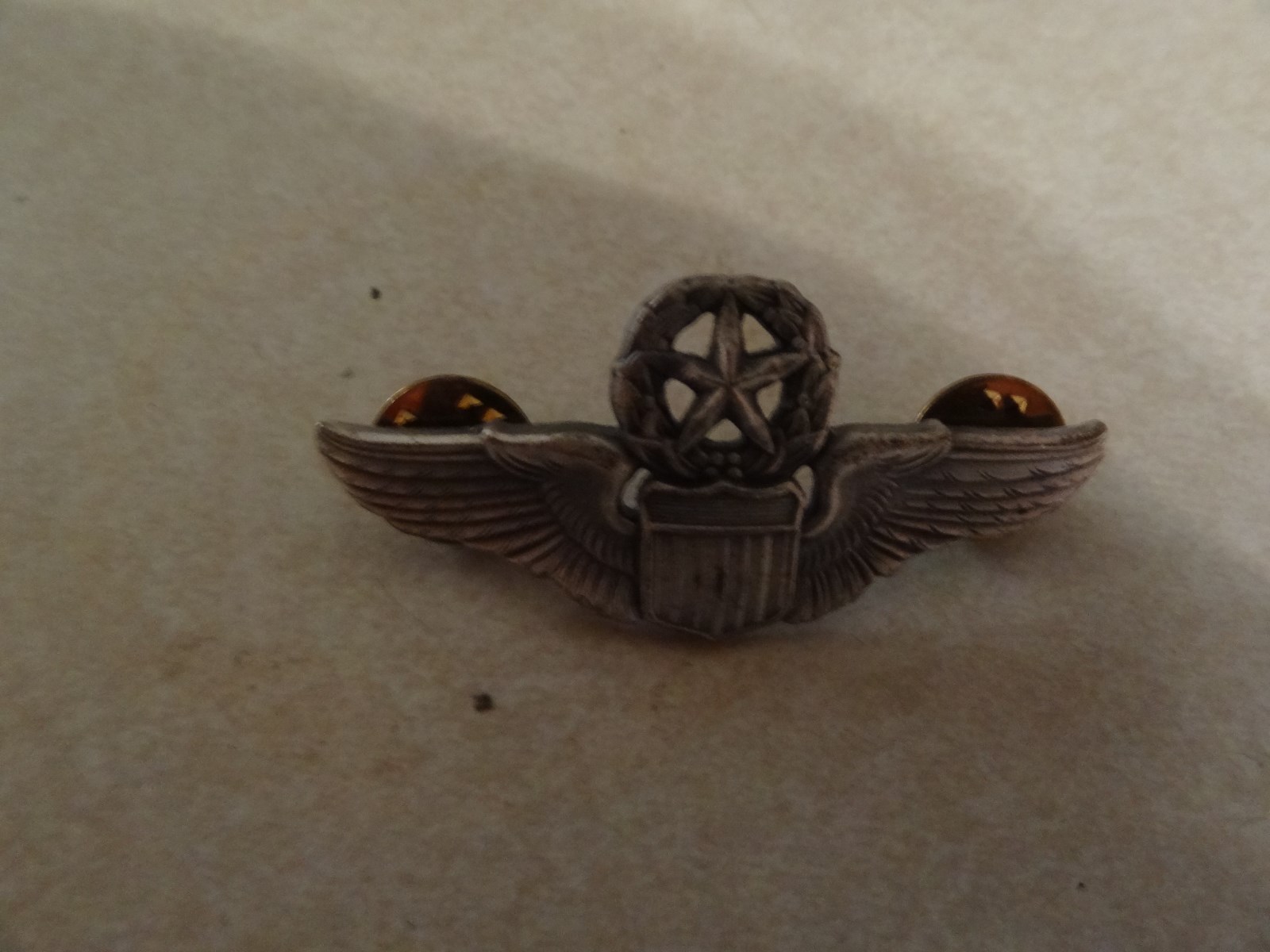 US MILITARY INSIGNIA BADGE US ARMY AIR FORCE MASTER AVIATOR WINGS FULL SIZE