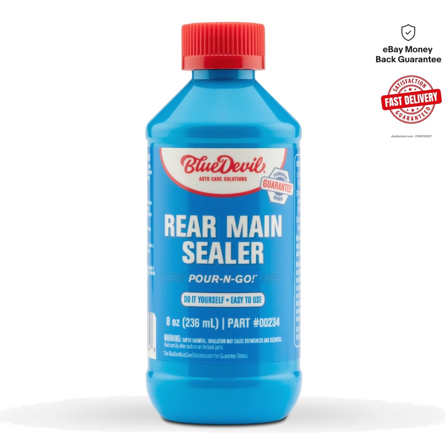 BlueDevil Rear Main Sealer 12 Pack - 8 oz for Gas & Diesel Engines Leak Repair
