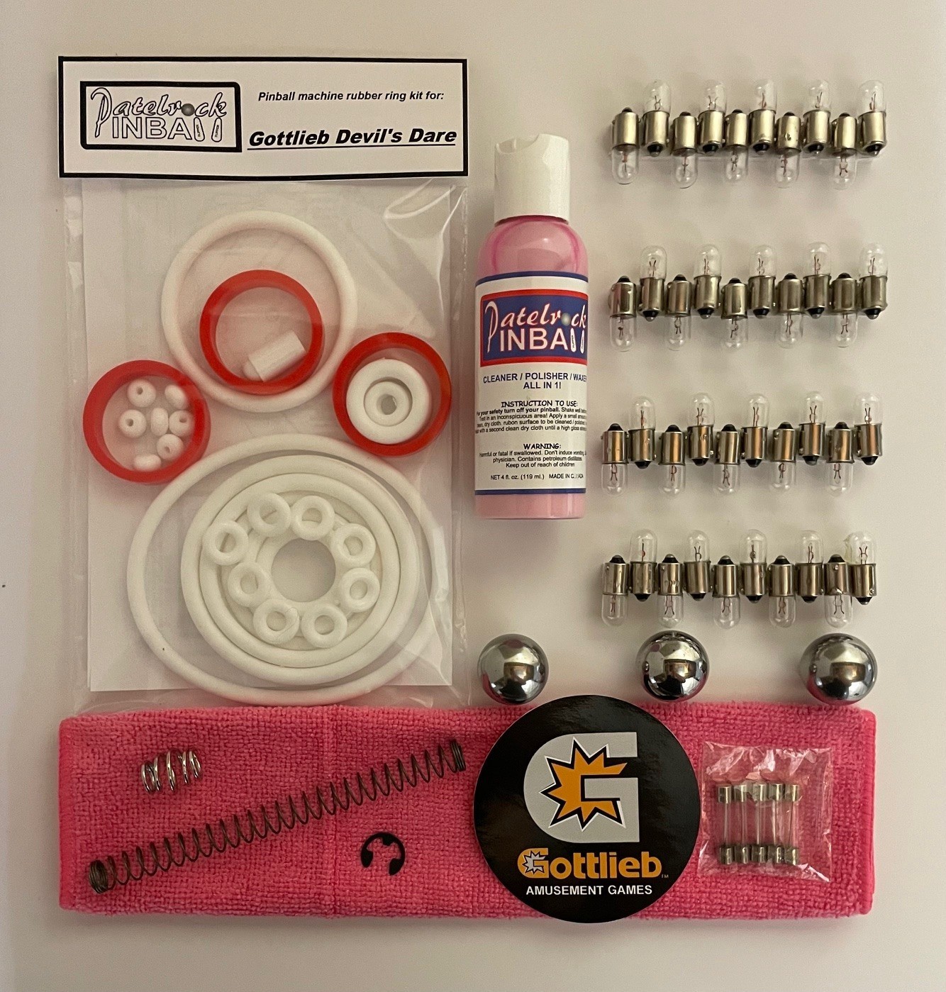 1982 Gottlieb Devil's Dare Pinball Machine Maintenance Tune Up Kit