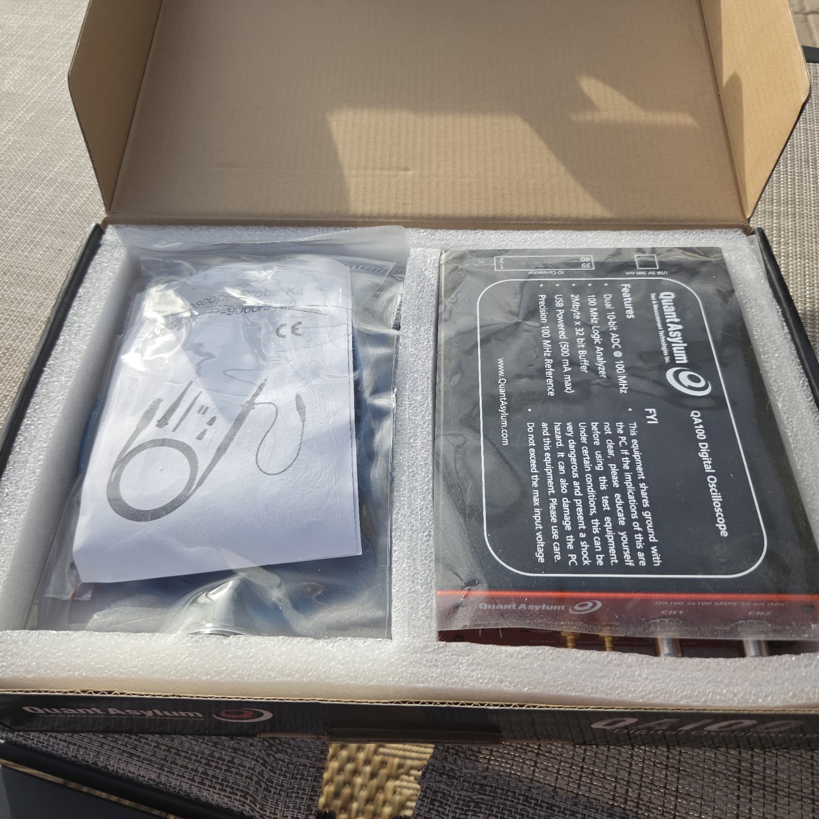 Quant Asylum Digital Oscilloscope QA100 OPEN BOX