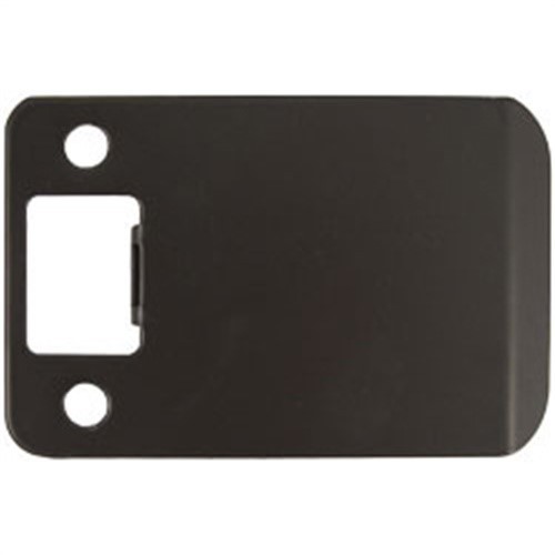 Round Corner Extended Lip Strike Plate, 2-1/4" x 3", (3-1/2" Overall Length), Oi