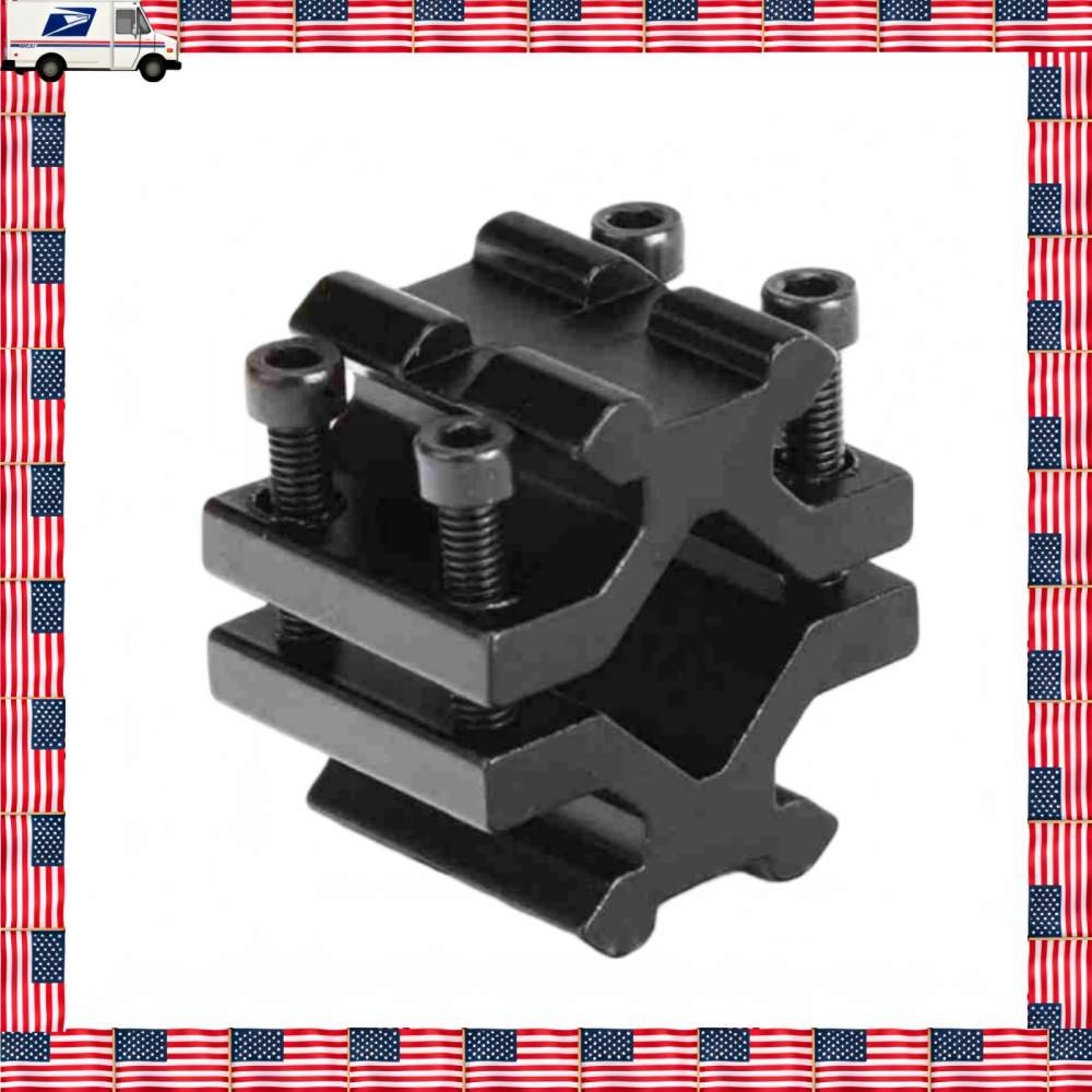 Universal 20mm Dual Rail Barrel Mount for Flashlight Laser Bipod