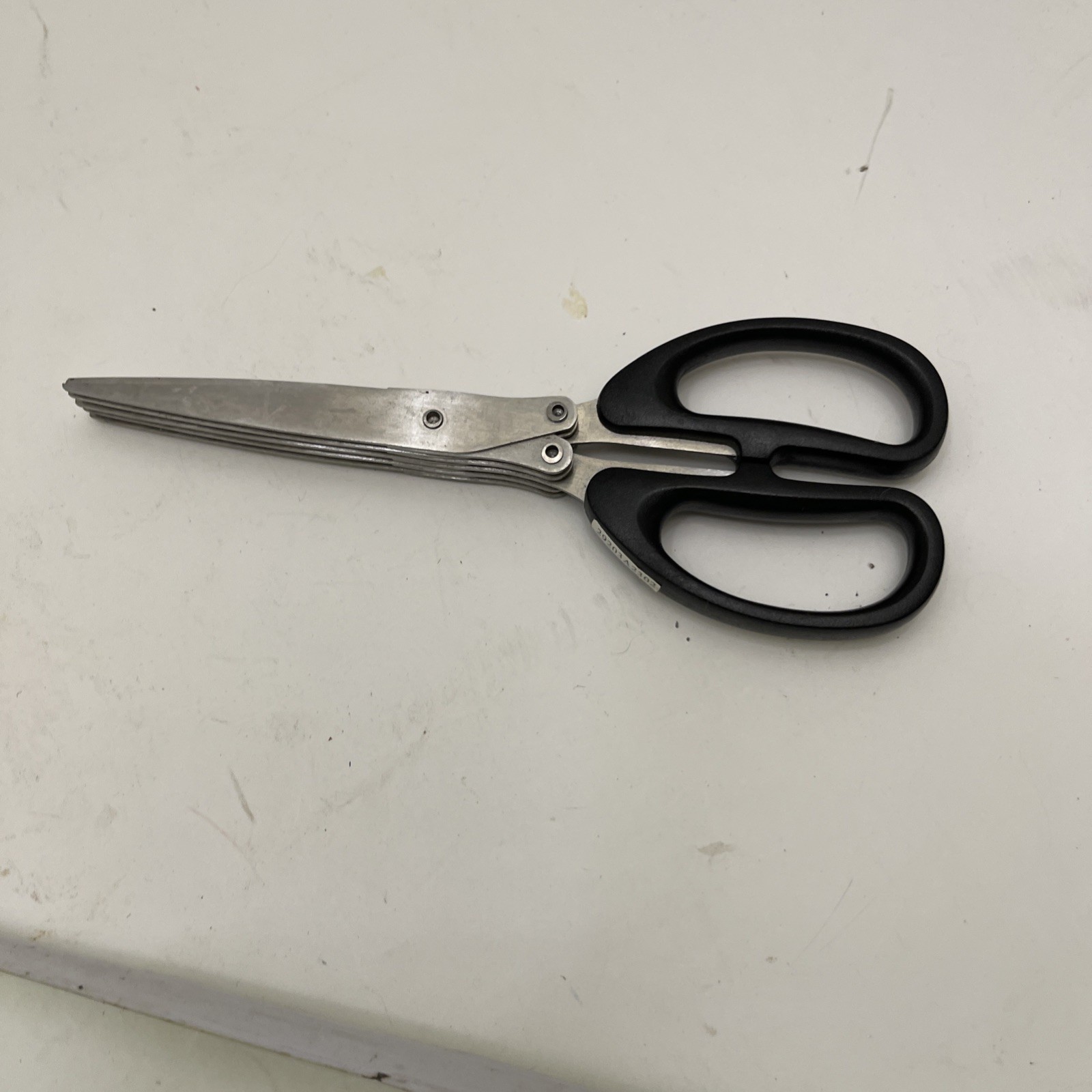5 Blade Herb Scissors Shredder Black Handles 7.5”
