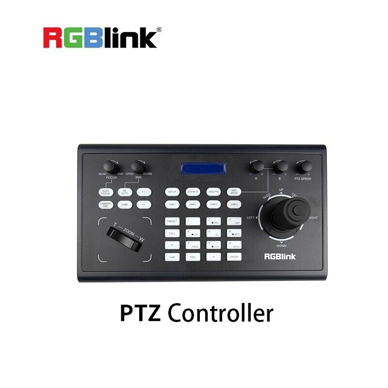 RGBlink RGBCTL-PTZ-BK PTZ Camera Controller Joystick Video Switcher LCD Display