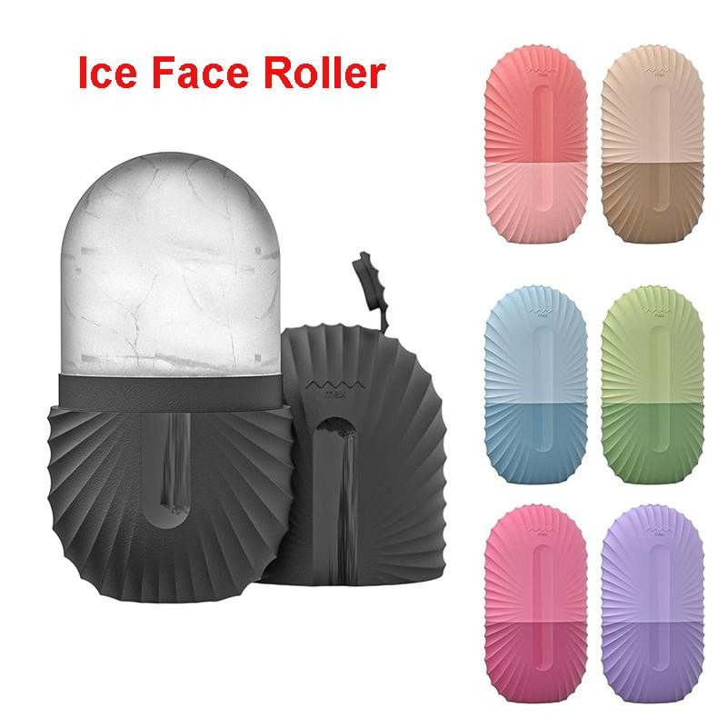 Ice Face Roller Ice Cube Beauty Massage Silicone Ice Mold for Eye Puffiness Ice