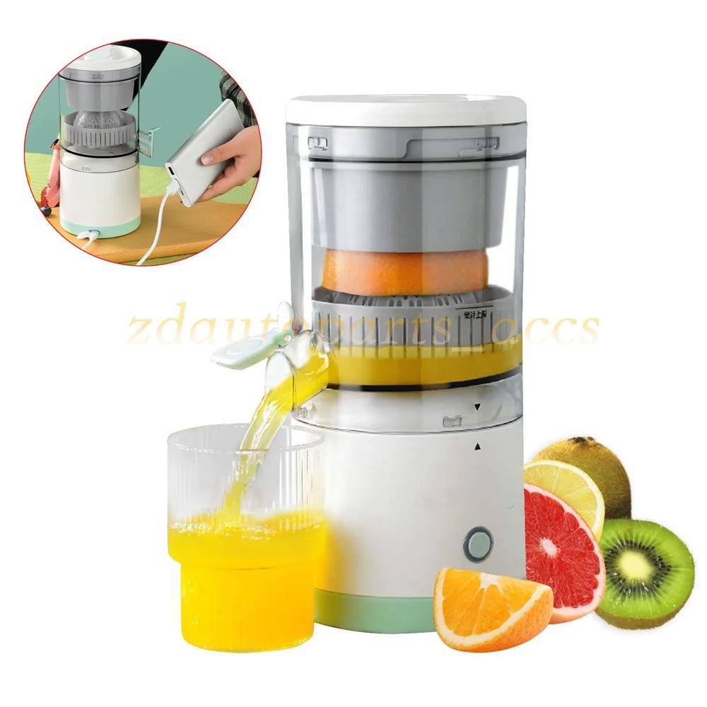 Electric Citrus Juicer Rechargeable Hands-Free Masticating Orange Lemon Squeezer