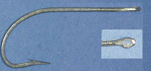 Mustad 3412DT9/02 3412DT #9/0 2Ct Needle-Eye Oshaughnessy Hook