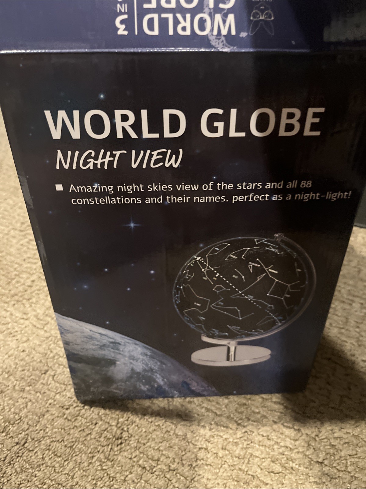 9" Illuminated Educational Kids World Globe + STEM Flags & Countries Interact...
