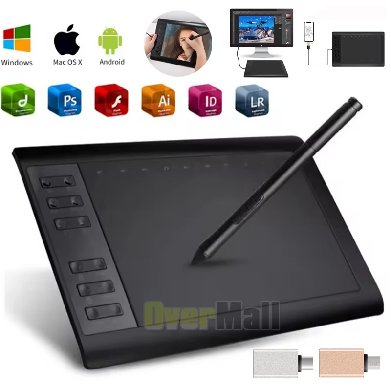 Digital Graphic Drawing Tablet with Screen Pen Display 22 Shortkey VIN1060 Plus