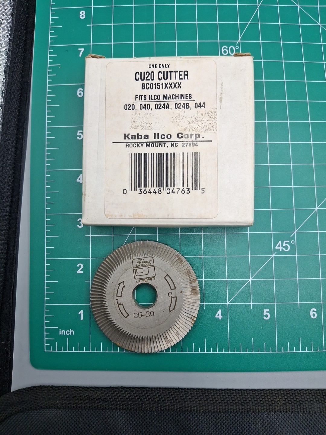 CU20 Key Cutter in HSS fit for Ilco 020,024A,024B,040HD,044HD W/BOX KABA WHEEL