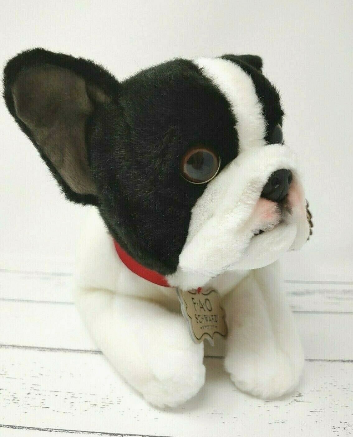 F.A.O. Schwarz Toy Plush French Bulldog 11" Plush Puppy Dog