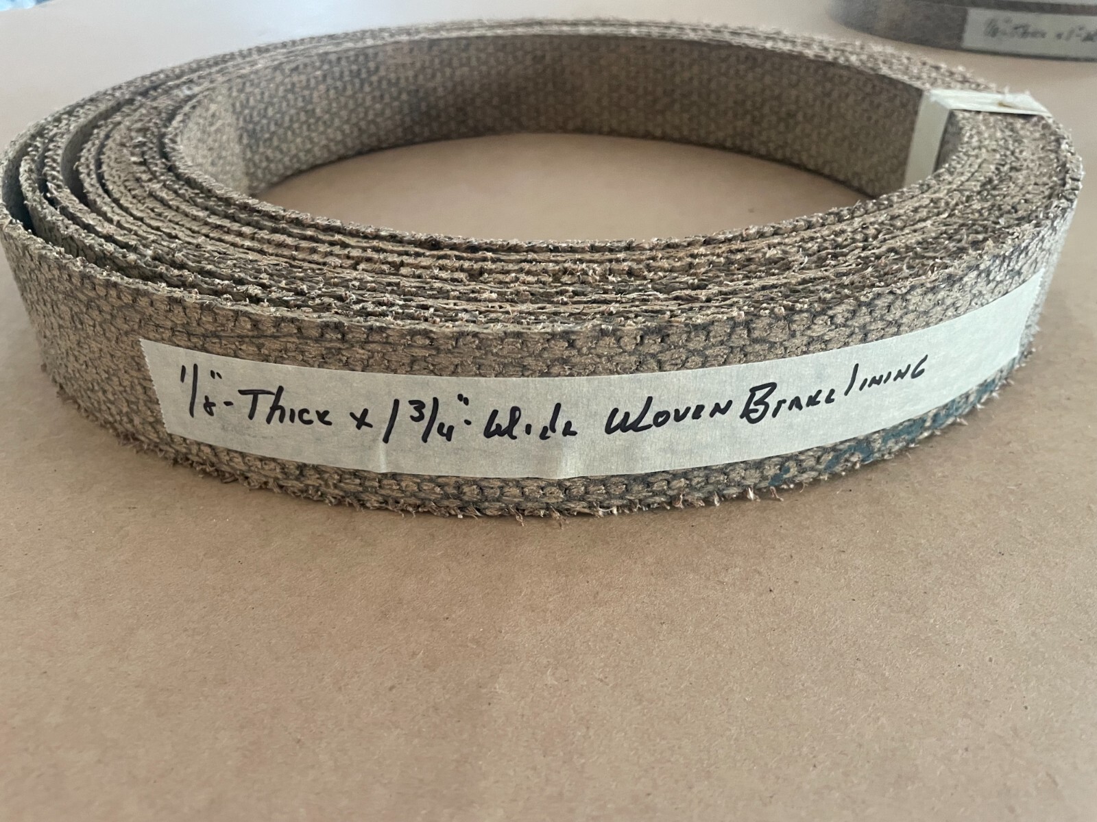 1/8"-thick x 1 3/4"-wide Woven brake lining