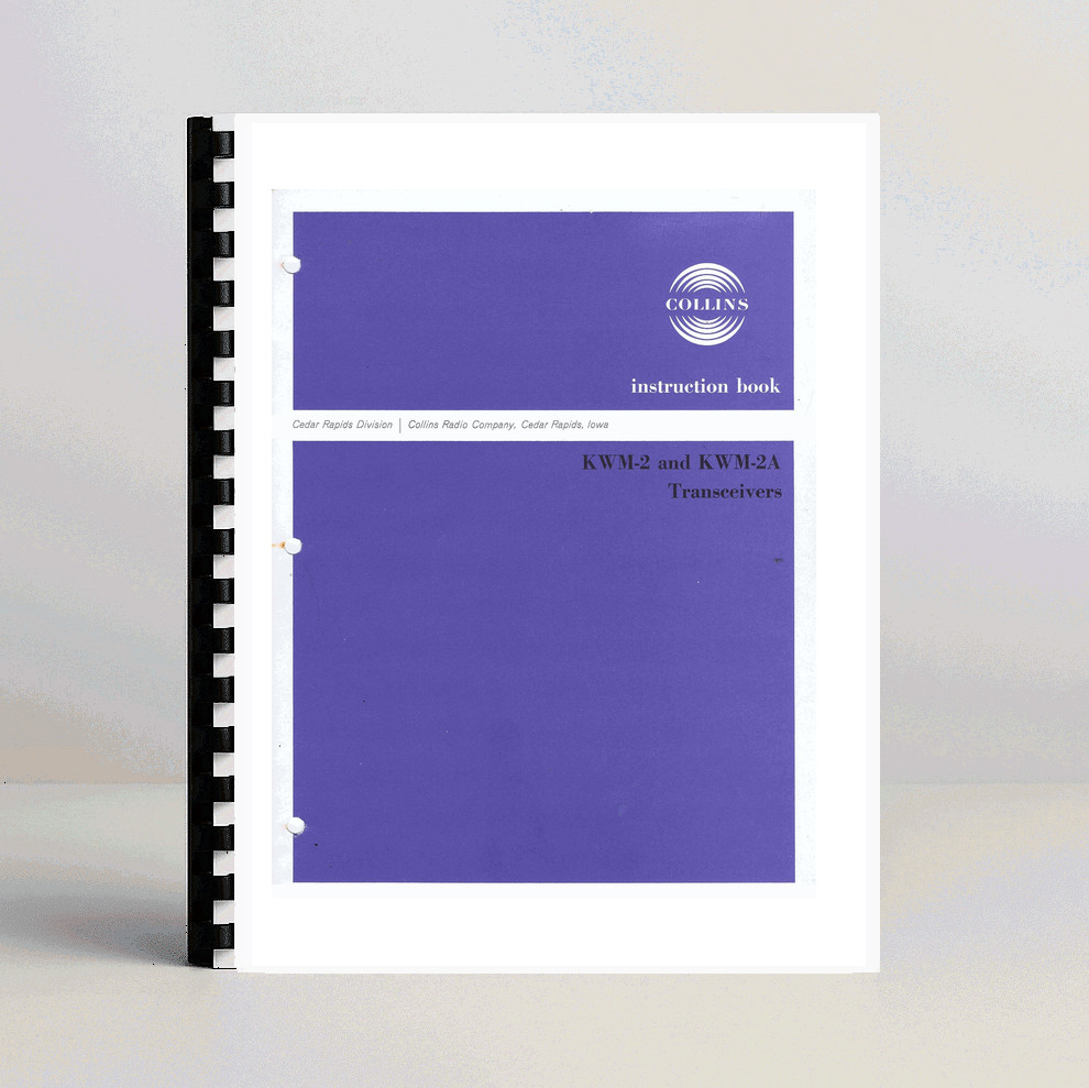 Collins KWM-2/KWM-2A Instruction manual