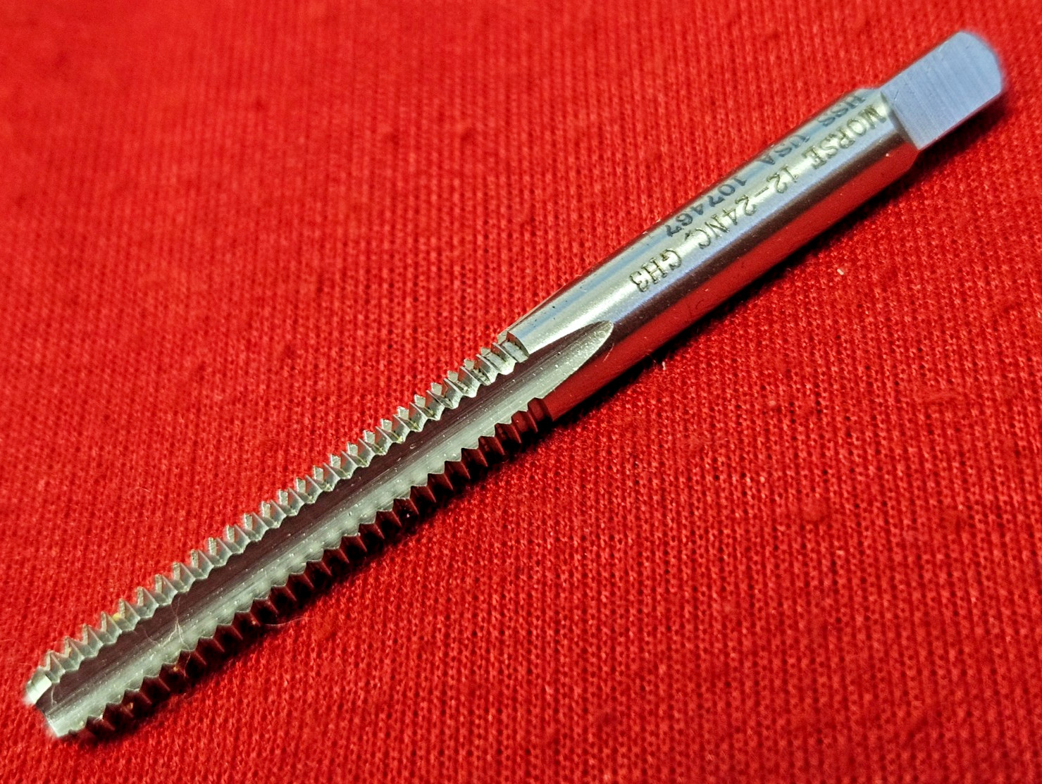 12-24 12/24 NC Bottom Hand Tap Morse MT3733849 RH HSS 4FL USA