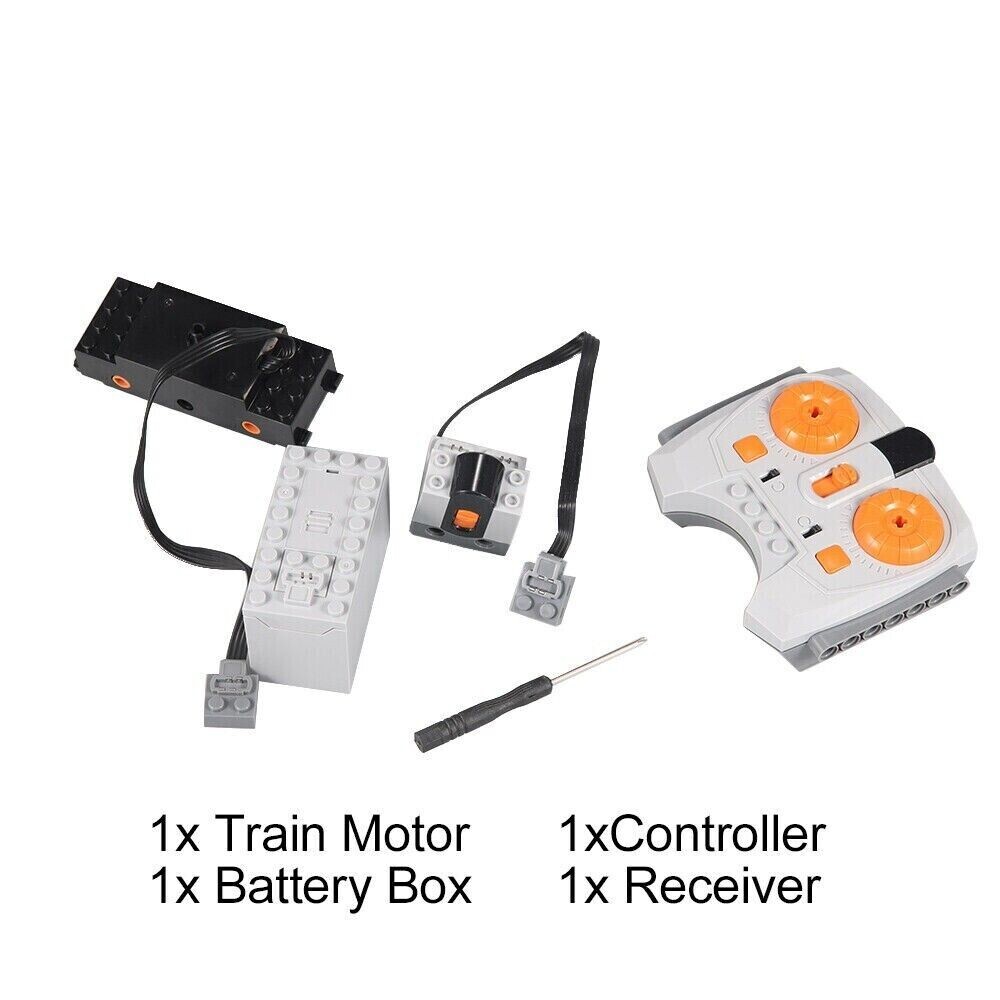 4Pcs Power Functions Battery Box Train Motor IR Receiver Controlled For Lego Set