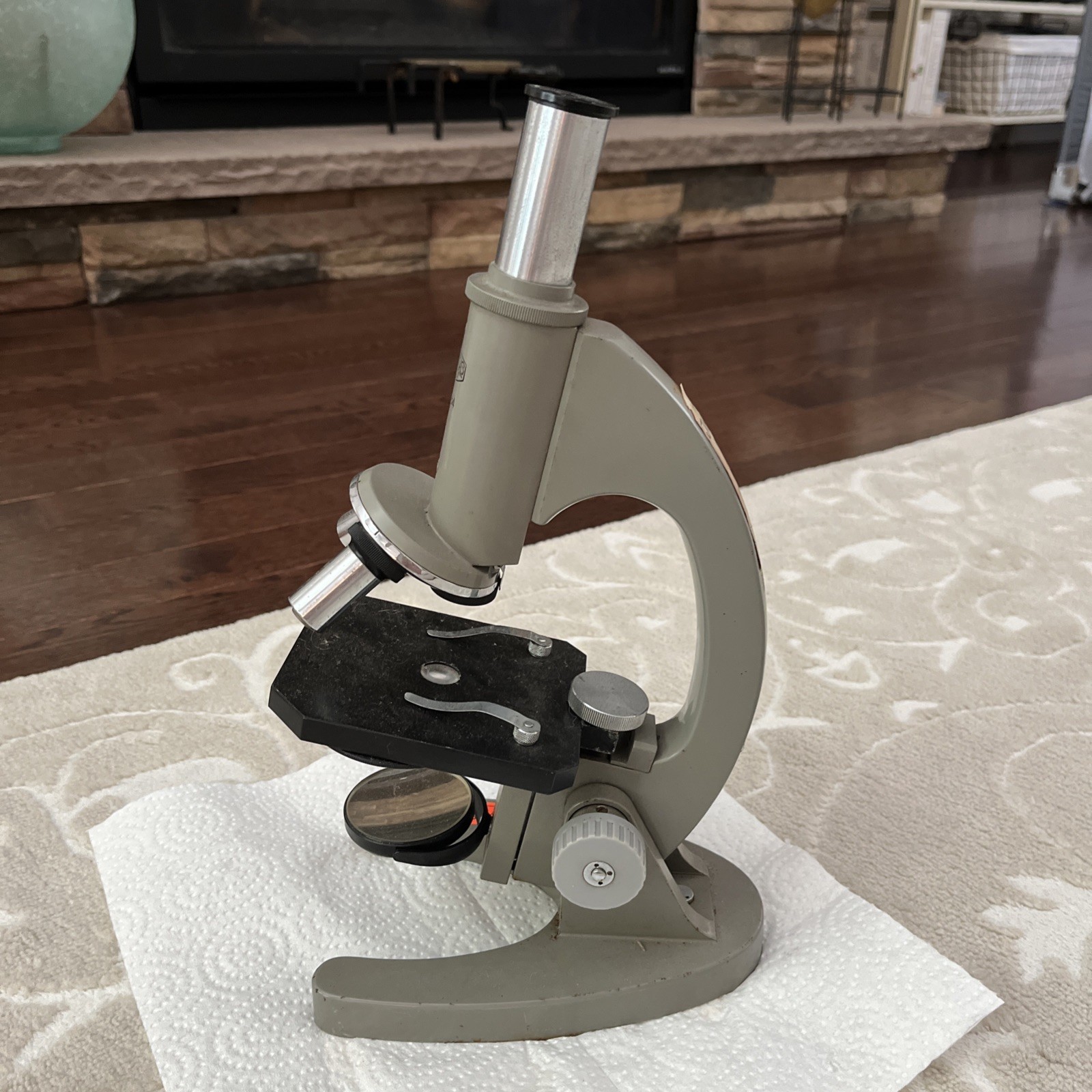 VINTAGE OLYMPUS ELGEET 256764 MICROSCOPE- JAPAN