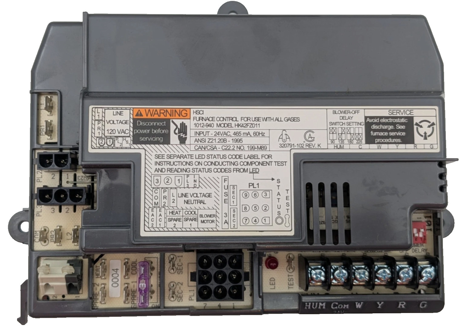 HK42FZ011 Gas Furnace Control Board for Carrier, Bryant, Payne
