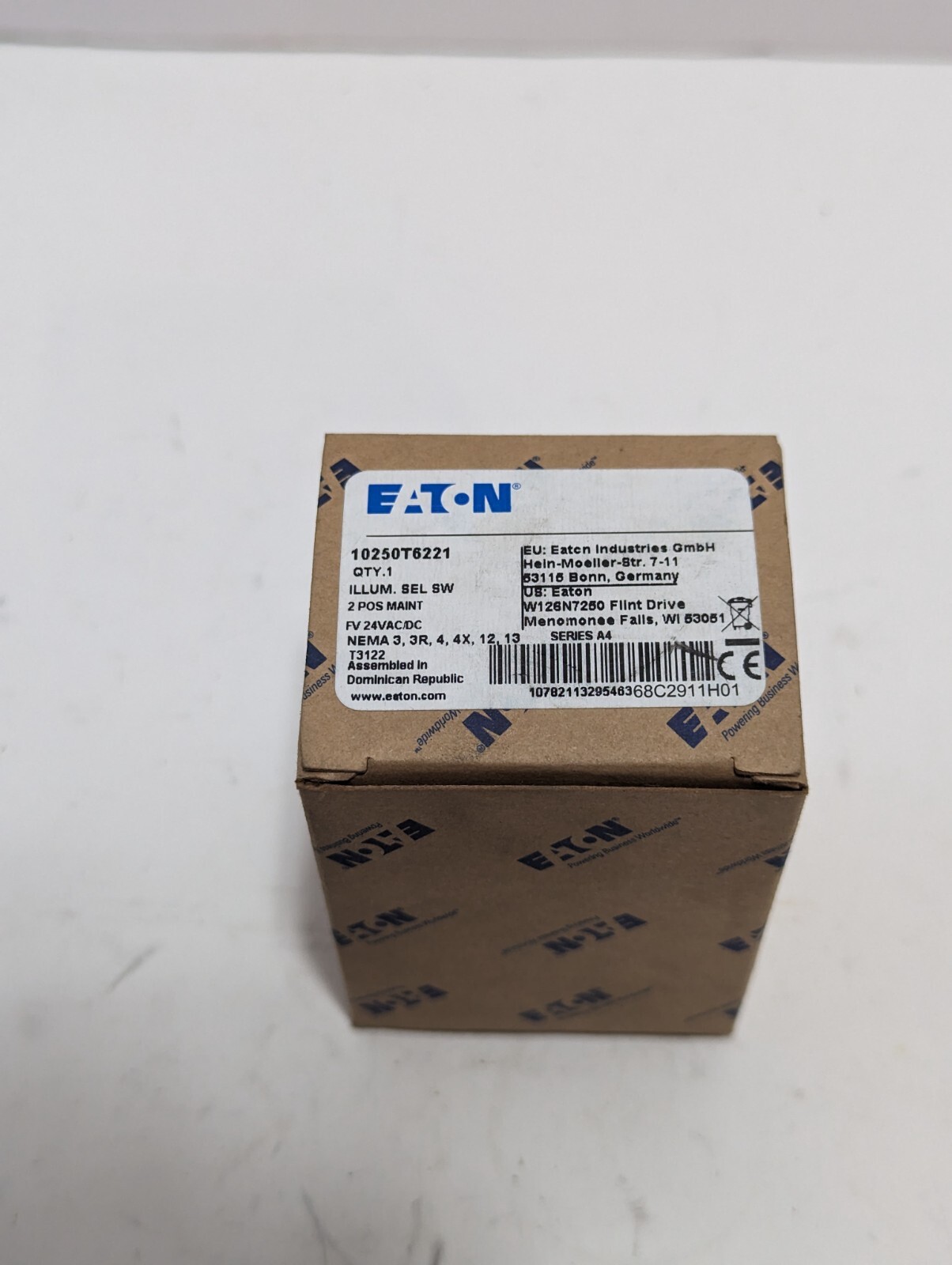 Eaton 10250T6221 Illuminated Selector Switch