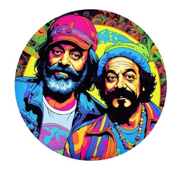 2024 Stoner Stacker Cheech & Chong Colorized silver coin with COA