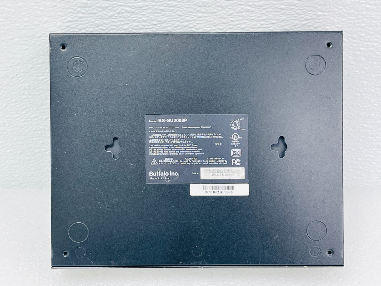 USED - Buffalo BS-GU2008P 8- Port Gigabit Switch (Unit Only) / Free Shipping